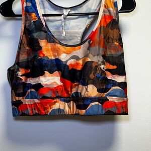 Fabletics Vibrant Camouflage Sports Bra